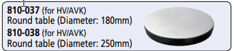 Round Table 180mm Ø Hardness testing machines 810-037