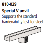 V-anvil Ø50 mm- Ø100 mm  L 400mm Hardness testing machines 810-029