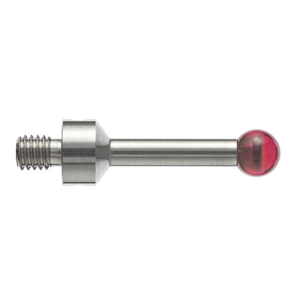 M4 Ø5 mm ruby ball, stainless steel stem, L 20 mm, EWL 15.89 mm A-5000-6731