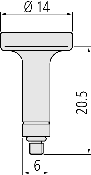 Mitutoyo Indicating Micrometer with Button Left 510-151