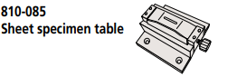 Sheet material specimen holder Micro Vickers hardness testing machines 810-085