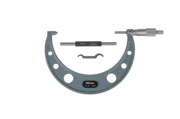 Imperial Analogue Outside Micrometer 5-6", Ratchet Stop  103-182