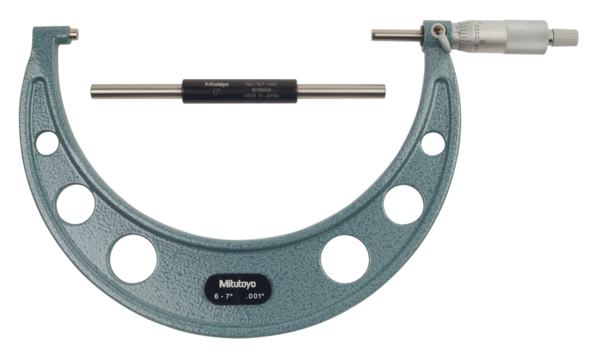 Imperial Analogue Outside Micrometer 6-7", Ratchet Stop  103-183