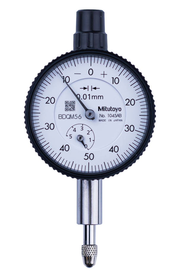 Dial Gauge, ISO Type 5mm, 0,01mm 1045SB Flat back 40mm diameter