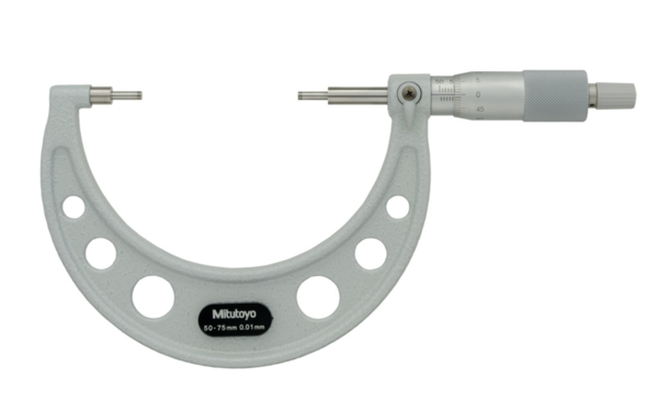 Spline Micrometer 50-75mm, 3mm Measuring Face 111-117