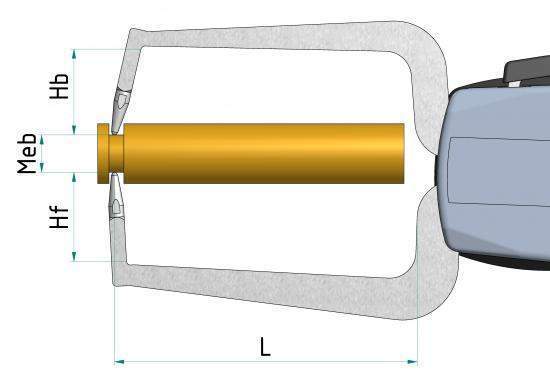 External Dial Caliper Gauge , 0,005mm D450,  0-50mm