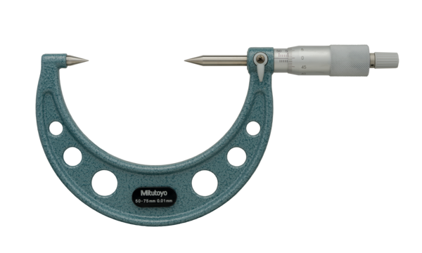 Point Micrometer with Hardened Tip 50-75mm, 30° Tip 112-203
