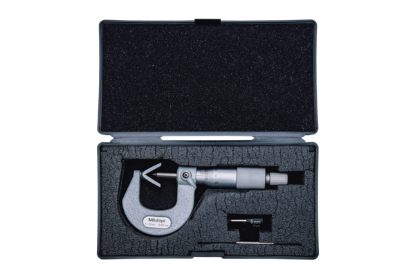 3 Flute V-Anvil Micrometer 1-15mm 114-161