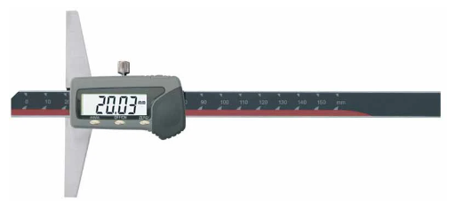 INSPEC 121-101-10 6"/150mm .01mm/.0005" Digital Depth Gauge