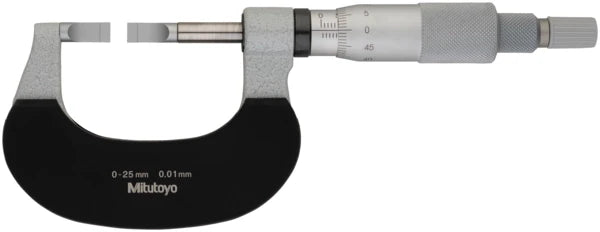 Blade Micrometer, Hardened Steel Blade 0-25mm, 0,4mm Blade 122-111-10