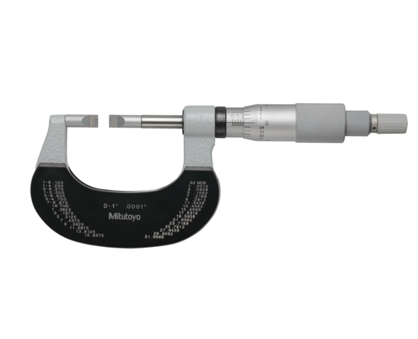 Blade Micrometer, Carbide-Tipped Blade 1", 0,4mm Blade 122-151-11
