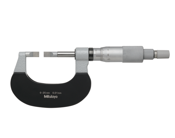 Blade Micrometer, Carbide-Tipped Blade 0-25mm, 0,75mm Blade 122-161-10