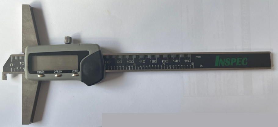 INSPEC 123-101-10 6"/150mm .01mm Digital Depth Caliper with single hook