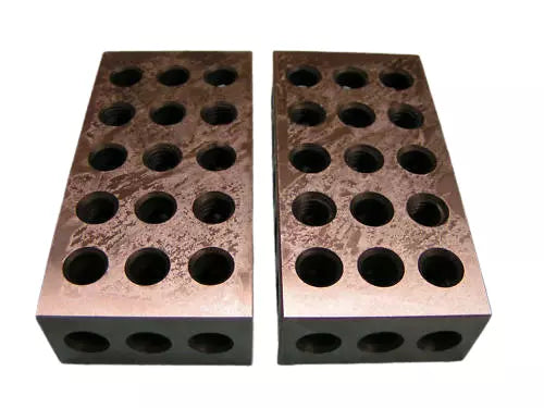 MHC 630-4016 2-3-4, 2 x 3 x 4" Blocks Description :Block Set with 23 holes Accuracy .0002"