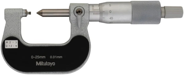 Screw Thread Micrometer 0-25mm, 2-3mm/13-9TPI 125-104