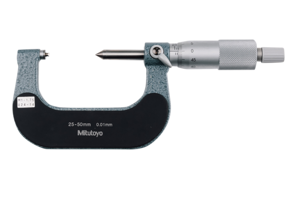 Screw Thread Micrometer 25-50mm, 1-1,75mm/24-14TPI 125-108