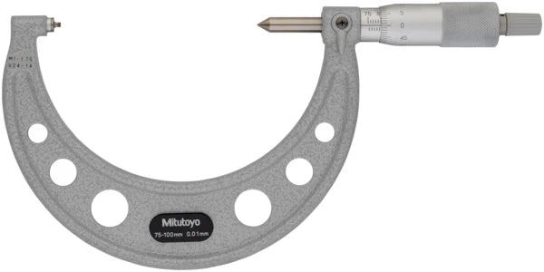 Screw Thread Micrometer 75-100mm, 1-1,75mm/24-14TPI 125-117