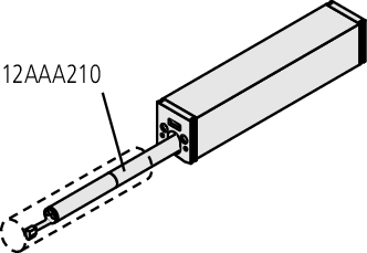 Extension rod length 50mm for SJ-210 / SJ-310 series 12AAA210