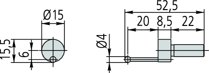 Ball Probe Eccentric Type D=4mm 12AAA788