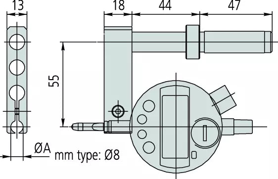 Probe Extension Holder, Height Gauge 85mm 12AAA793