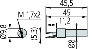 Ball Probe Eccentric Type D=1mm 12AAF672