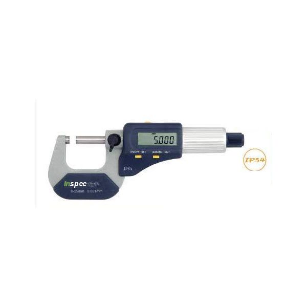 Inspec Digital Micrometer 130-04-830 Range 75-100mm/3-4" Resolution .00005"/.001mm