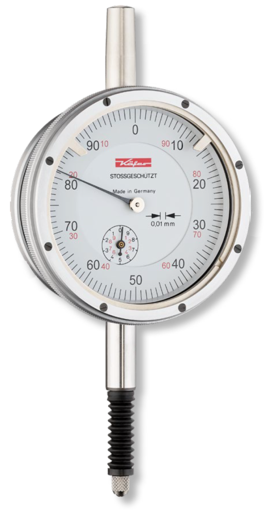 Verdict 23/4004 Kaefer Dial gauges KM 500 SW shockproof, water- and oilproof 1mm range 0,002mm Ø44mm