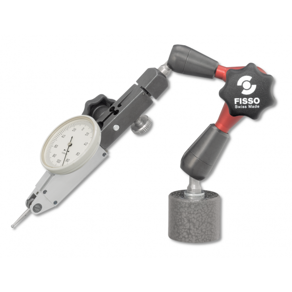 Fisso XS13.25 Strato line 3D articulated gauging arm XS13.20 (XS-13 F + TMS) with pot magnet (TMS) (permanent) 3/8" Stem diam. Indicator not included