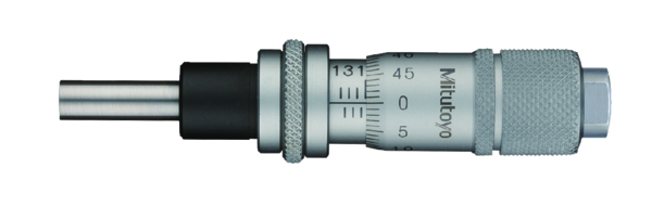 Micrometer Head, Small Standard Type 0-13mm, 0,01mm, Flat, with Spindle Lock, Rev. Reading 148-823-10