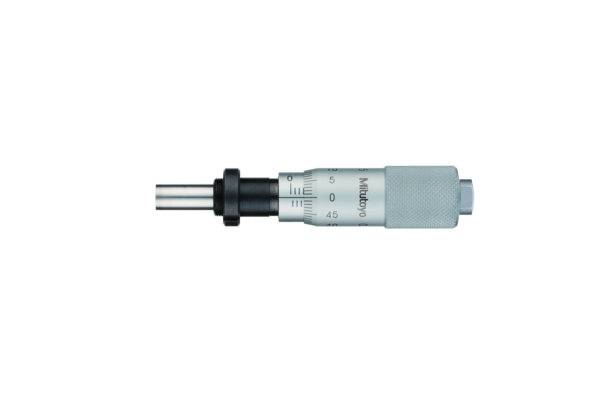 Micrometer Head, Carbide Tipped Spindle Standard Type, 0-15mm, 0,01mm, Flat, with Clamp Nut 149-131-10