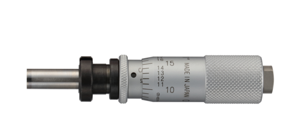 Micrometer Head, Carbide Tipped Spindle Standard Type, 0-0,5", 0,001", Flat, with Clamp Nut/Spindle Lock 149-182-10