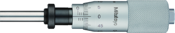 Micrometer Head, Medium-sized Type Standard Type, 0-25mm, 0,01mm, Flat, with Clamp Nut, w/o Ratched 150-195-10