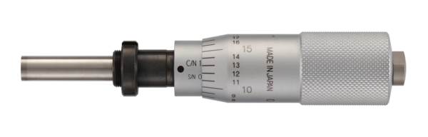 Micrometer Head, Medium-sized Type Standard Type, 0-1", 0,001", Flat, with Clamp Nut, w/o Ratched 150-197-10