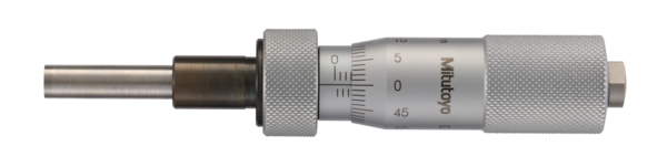 Micrometer Head, Medium-sized Type Standard Type, 0-25mm, 0,001mm, Flat, with Spindle Lock, w/o Ratched 150-211-10