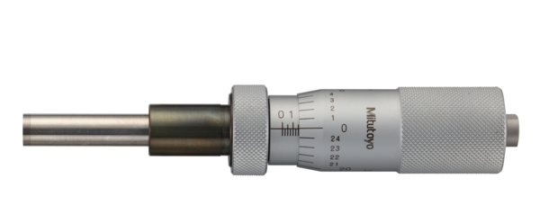 Micrometer Head, Medium-sized Type with D=8mm Spindle, 0-1", 0,001", Flat, with Spindle Lock, w/o Ratched 151-241-10