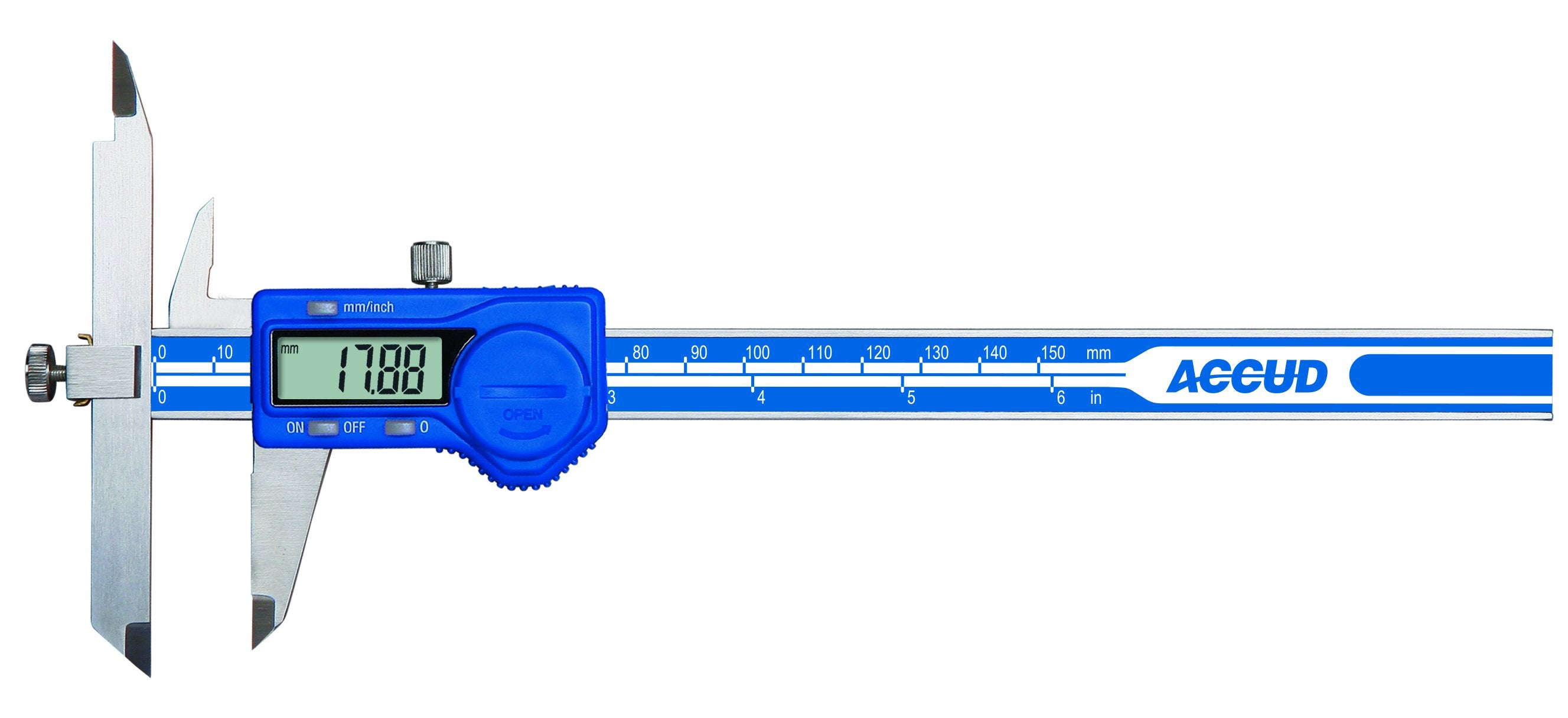 Accud 152-006-11 Digital Accud Offset caliper 10-150mm Resolution .0005"/.01mm, Data Output