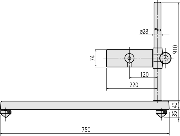 Micrometer Stand for Micrometer 300-1000mm/12-40" 156-103