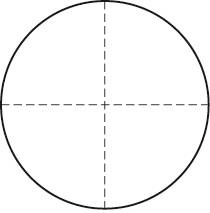 Reticle for TM 90° Broken Cross-hair 176-126