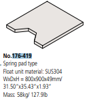 Vibration Isolator Spring Plate for Hyper MF 176-419