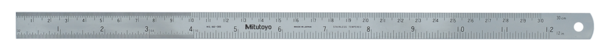 Steel Rule, Semi-Flexible Rule 300mm/12", Metric/Inch 182-305