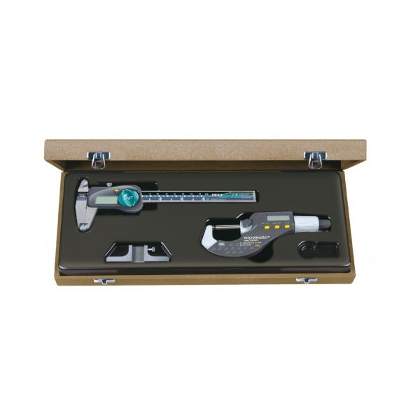 MICROMASTER Digital Micrometer IP54 (0-30 mm) + TWIN-CAL Digital Caliper IP67 (0-150 mm) + Depth Foot 00531004 DUO SET 13