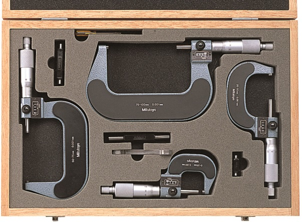 Digit Outside Micrometer Set 0-100mm (4 pcs.) 193-902