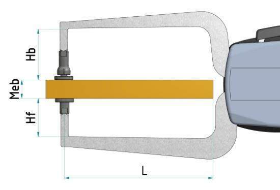 Kroeplin External Digital Caliper Gauge K330T, 0-30mm With Disc 50mm