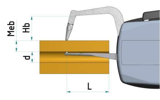 Digital Tube Wall Caliper Gauge 0-20mm, 0.001mm K2R20