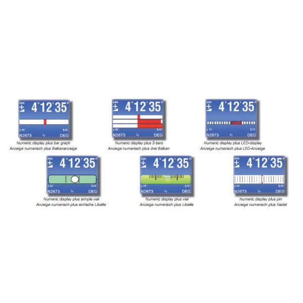 Wyler 018-2010-XG60 BlueCLINO 2000, measuring range of ± 60°, Precision Inclinometers, Standard Version no magnets 60-6190B, 54-825-350