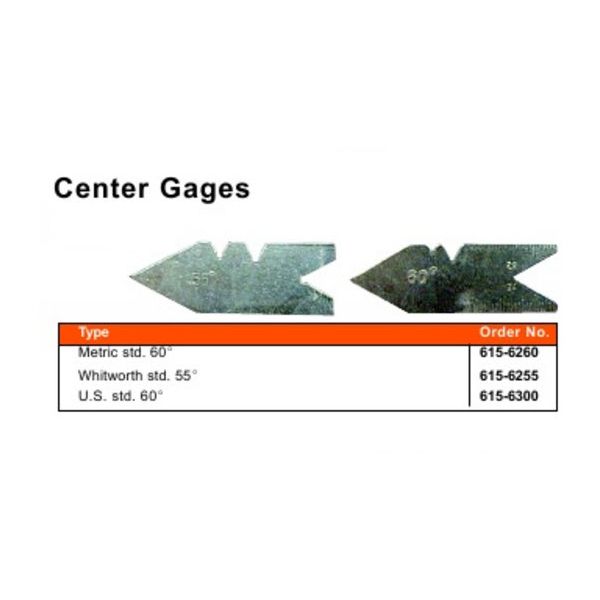 MHC 615-6300 Centre Gauge US standard 60 degrees grad 14ths, 20ths, 24ths, 32nds,