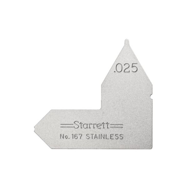 Starrett 167-025 Radius Gauge Inch .025" RADIUS GAUGE