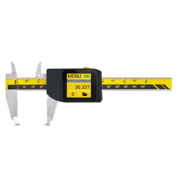 Microtech 6"/150mm x .001mm/.00005" Digital Caliper Accuracy .010mm, computerised display with linear correction, Adjustable force 1-20N, Item number 141097015A