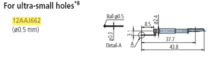 Ultra small hole stylus - R250µm for Surftest; Formtracer SV-C 12AAJ662