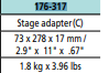 Projector Stage Adaptor C for 1010, 2010 Sizes 176-317